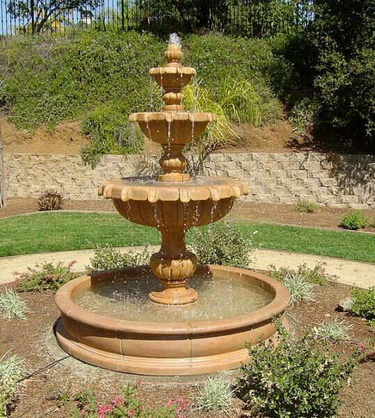 Lotus Bowl Teak Stone Fountain - AsianStoneCraftStudio