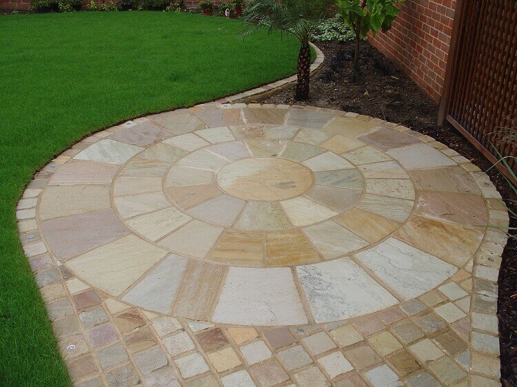 Mint Fossil Sandstone Paving - AsianStoneCraftStudio